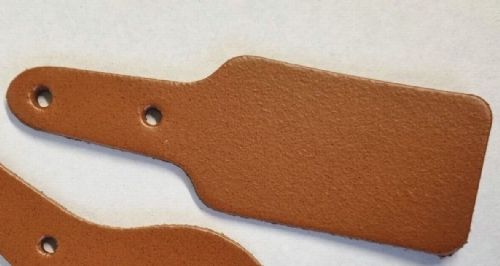 Leather Key Fob Blanks - Rectangle Shape - Various Colours - Qty Options (Tan, 100)